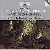 copertina HANDEL GEORGE FRIDERIC 5 Concerti Per Organo