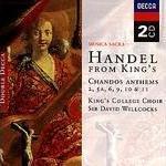 copertina HANDEL GEORGE FRIDERIC Chandos Anthems 2-5-6-9-10 & 11  (2cd)