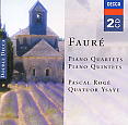 copertina FAURE GABRIEL Piano Quartets-quintets (2cd)