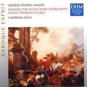 copertina HANDEL GEORGE FRIDERIC Sonatas For Wood-wind Instrum