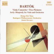 copertina BARTOK BELA Conc.viola - Two Pictures