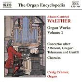 copertina WALTHER JOHANN GOTTFRIED Organ Works Vol.1