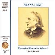 copertina LISZT FRANTZ Piano Music Vol.13-hungarian Rapsodies Vol.2