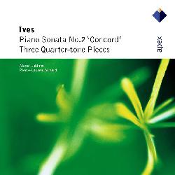 copertina IVES CHARLES Piano Sonata No. 2 ! Concord! Three Quarter Tone Pieces