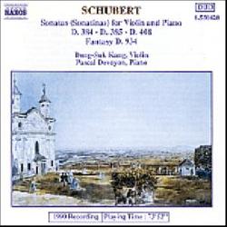 copertina SCHUBERT FRANZ Sonatas For Violin And Piano
