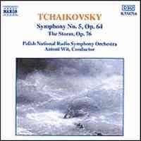 copertina TCHAIKOVSKY PETER Symphony N.5 - The Storm