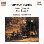 copertina MENDELSSOHN FELIX Piano Quartets N.2 & 3